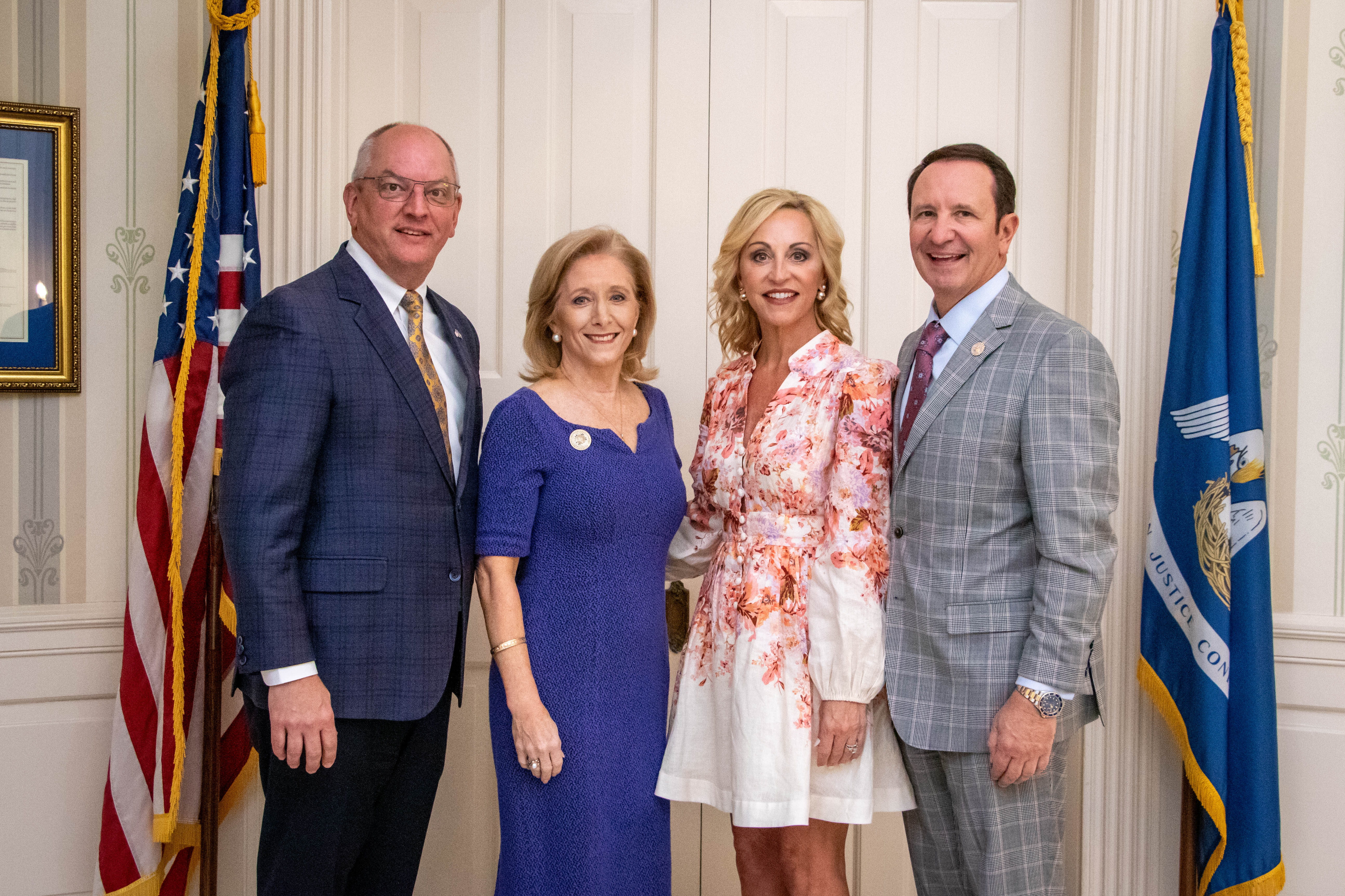 Governor and First Lady Edwards Meet with Governor-Elect and Mrs. Landry at  Louisiana Governor's Mansion
